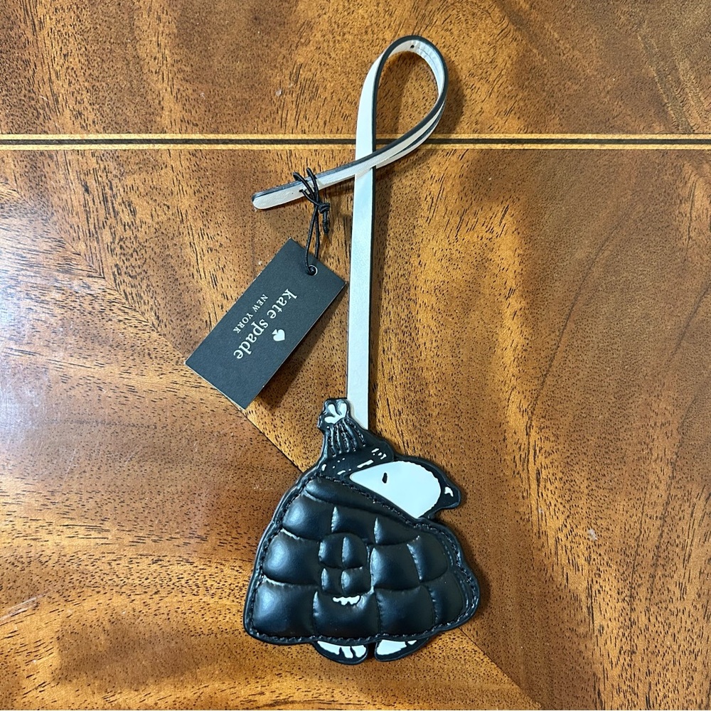 Peanuts x Kate Spade Snoopy Puffer Keychain Bag Charm NWT Rare Collectible